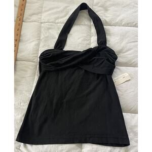 VTG Y2K Beth Schaeffer Deadstock NWT Halter Black Sz S $175 Arlan Flaum The Look